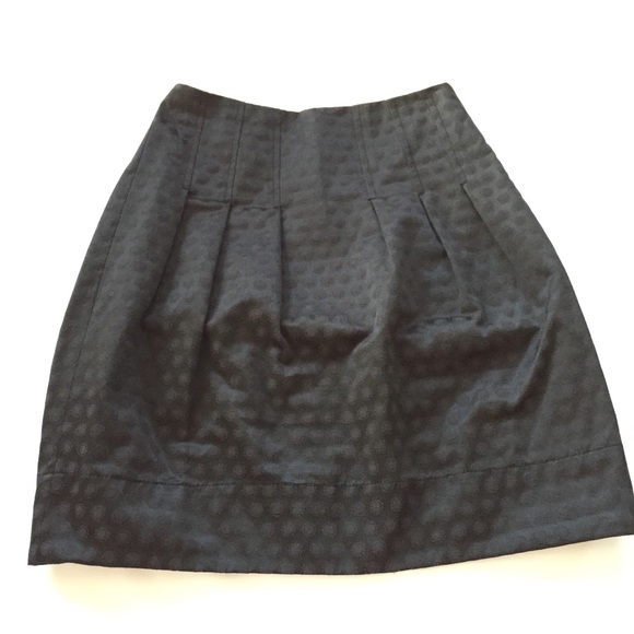 Anthropologie Dresses & Skirts - Anthro Elevenses Black pleated polka dot skirt 2